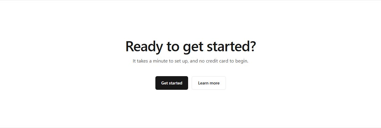 Centered CTA, cta section template