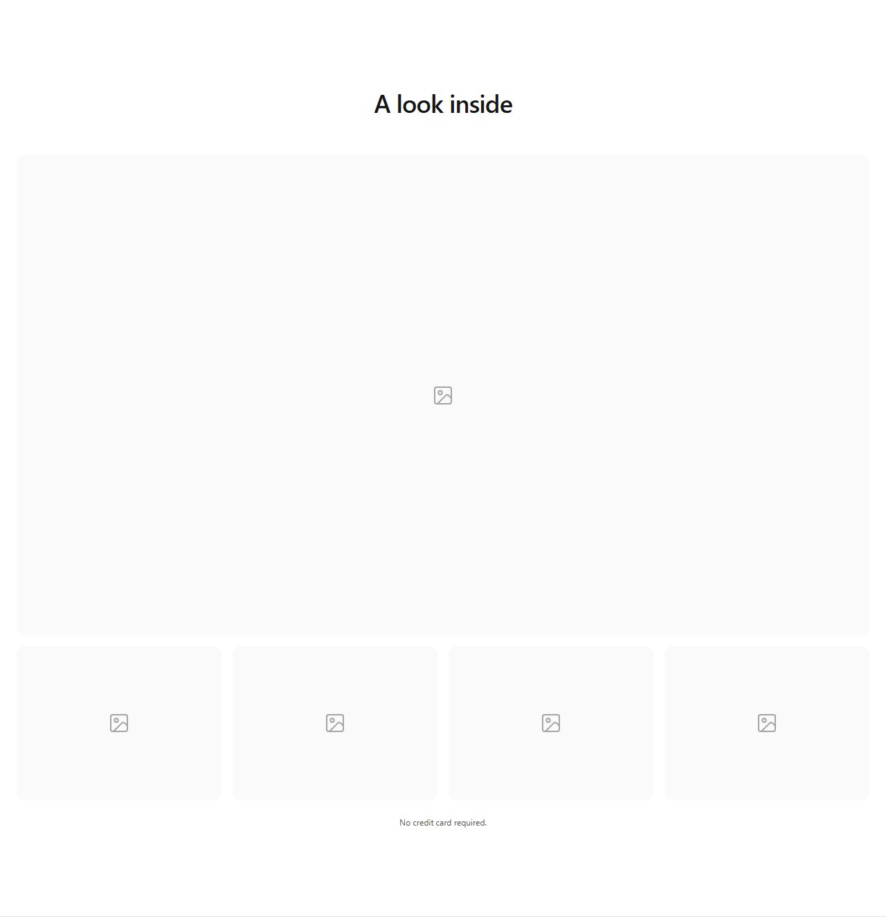 Featured image gallery, gallery section template