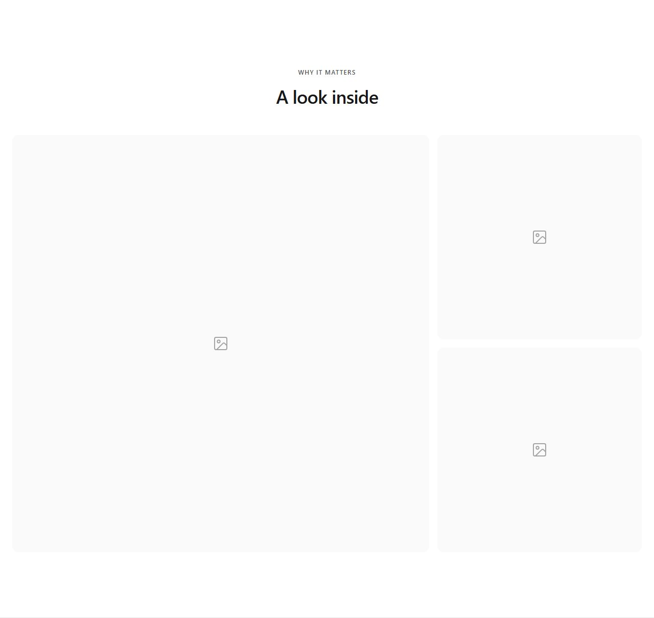 Mosaic collage, gallery section template