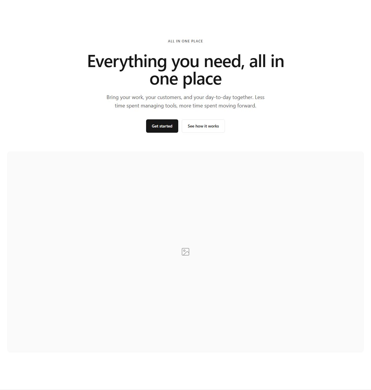 Hero with screenshot, hero section template