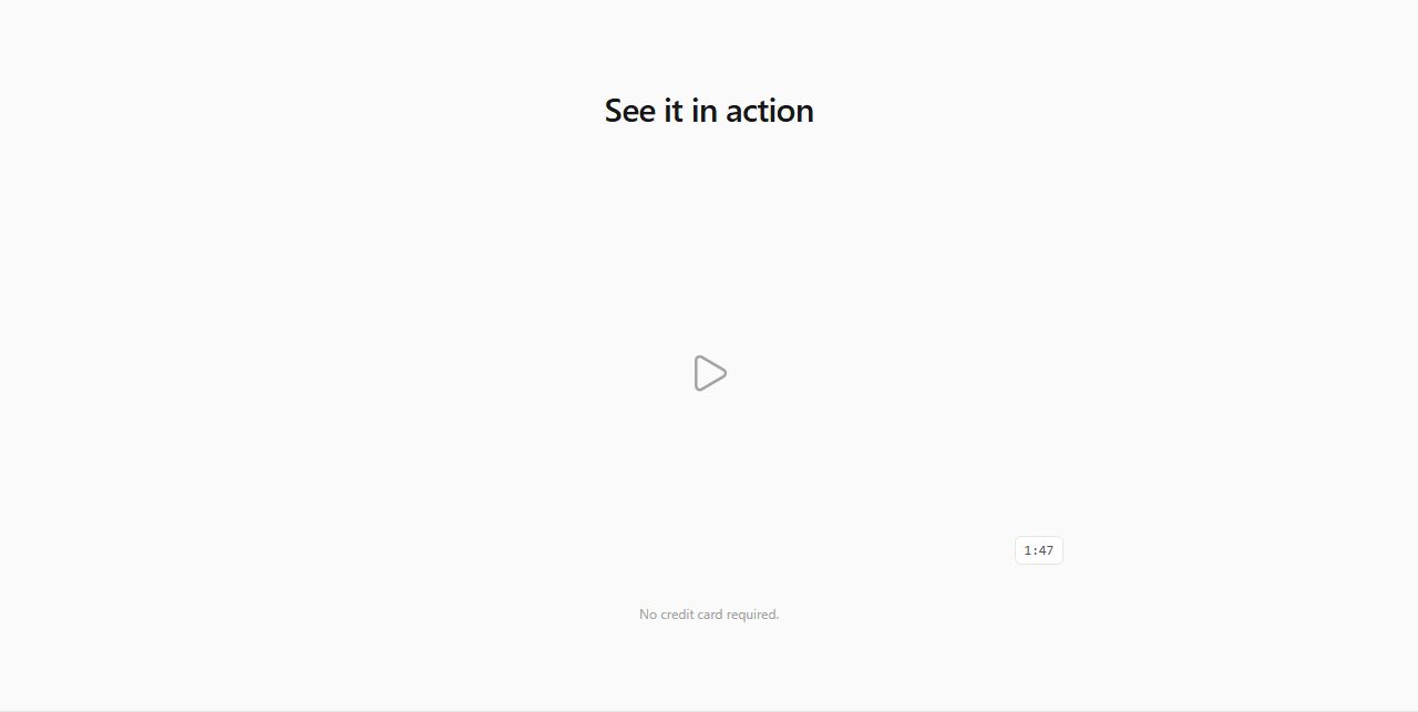 Compact video band, video section template